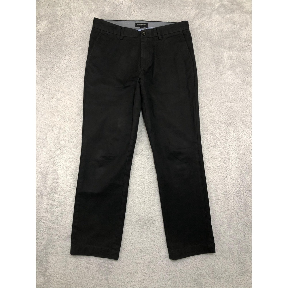 Banana Republic Pants Mens 34x29 (Tag 32x30) Black Aiden Chino Straight